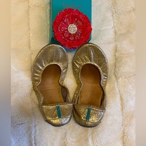 Tieks by Gavrieli Golden Glitz metallic size 9 ballet flats